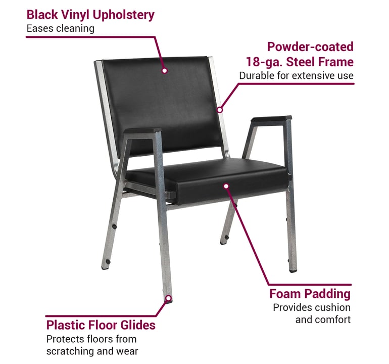 Flash Furniture XDG604436701BKVY Features