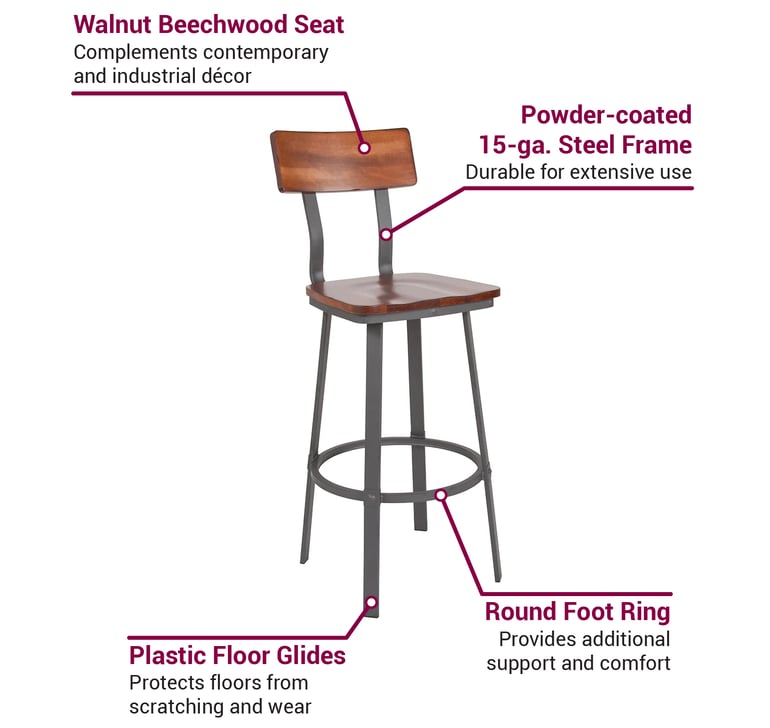 Flash Furniture XDG60582B Features