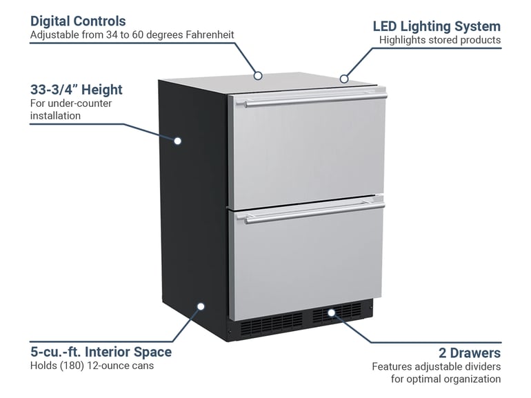 Marvel MLDR224SS61A Features