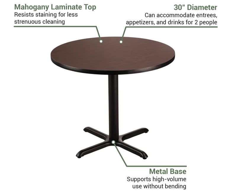 National Public Seating CT13030XDMY Features