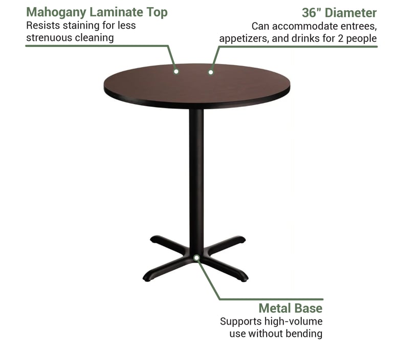 National Public Seating CT13636XCMY Features