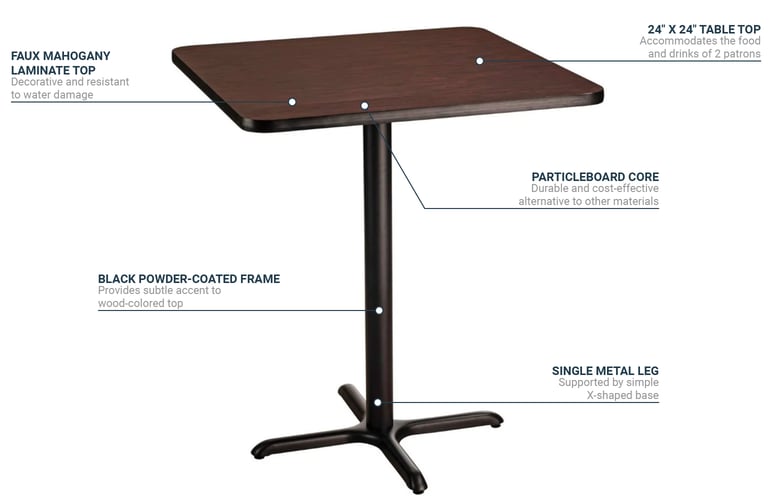 National Public Seating CT32424XBMY Features