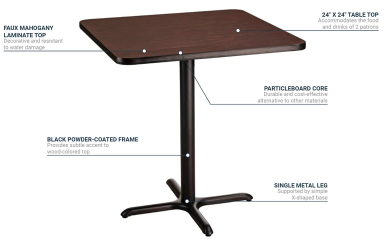 National Public Seating CT32424XCMY Features