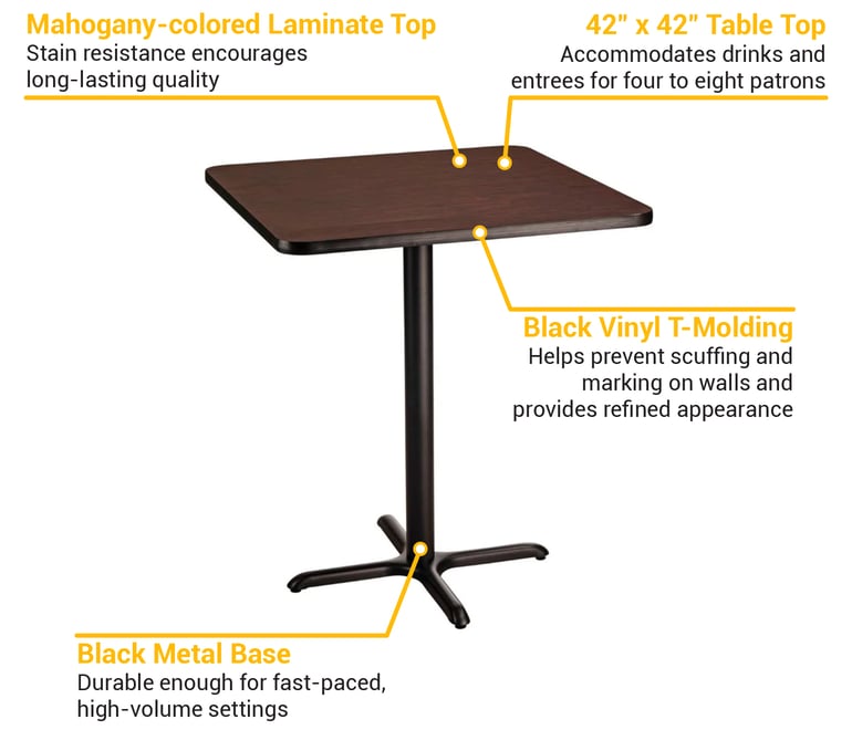 National Public Seating CT34848XBMY Features