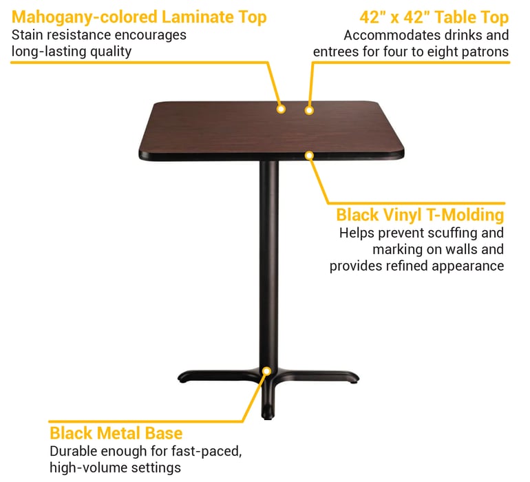 National Public Seating CT34848XDMY Features