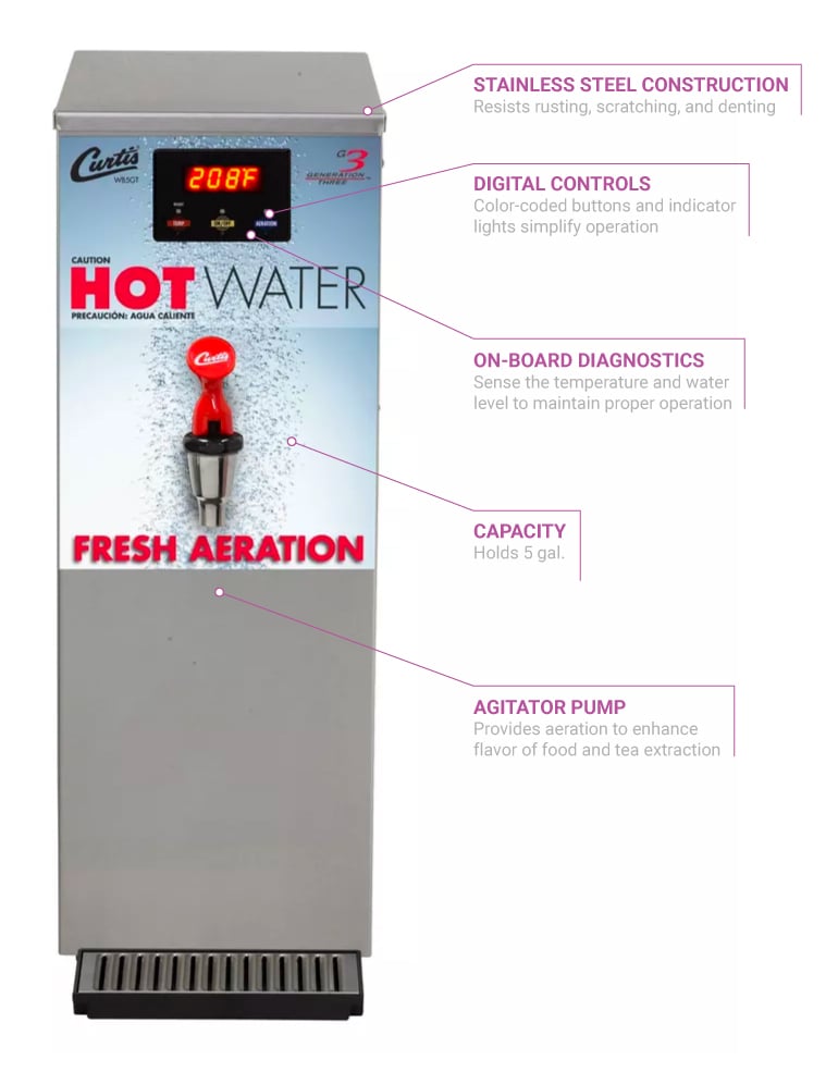 Curtis G3 Electric Hot Water Dispenser with Aerator