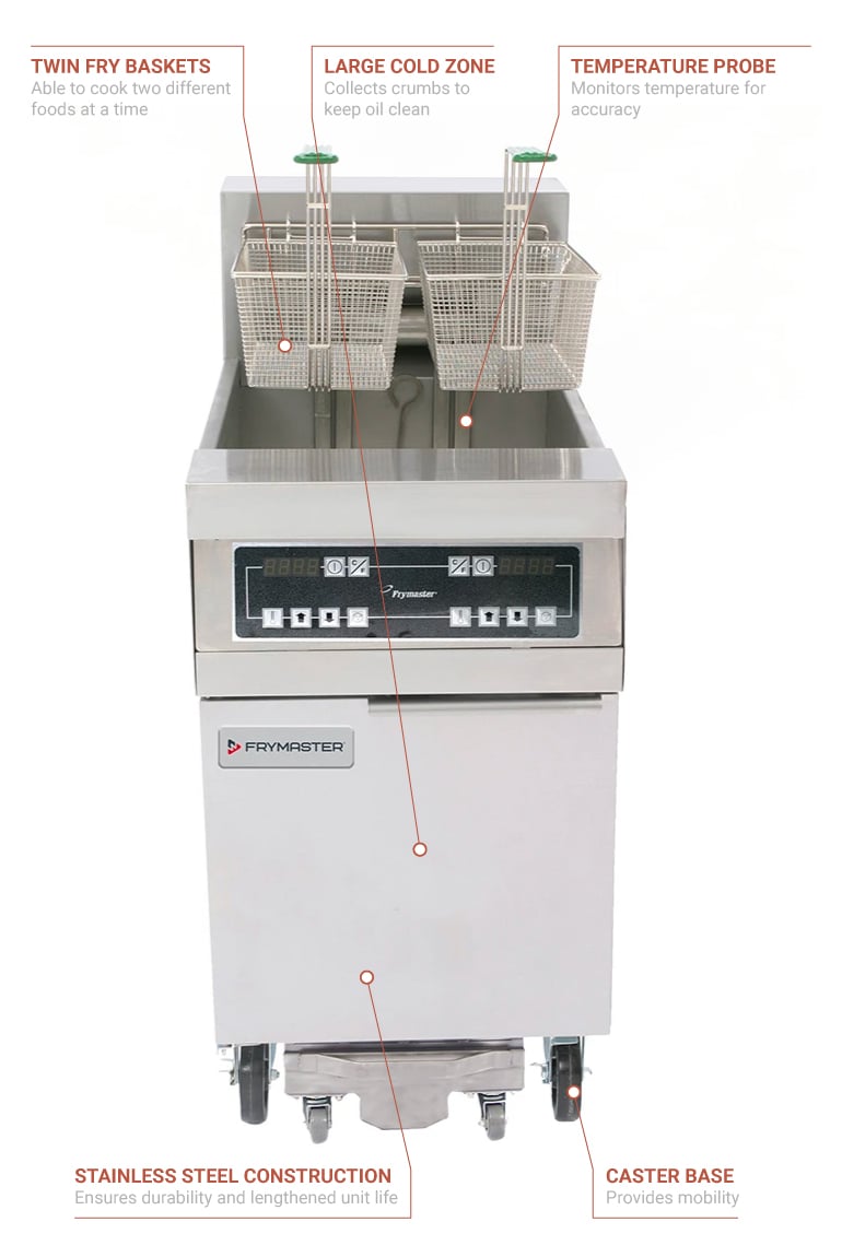 Frymaster FPRE18021 Electric Fryer (1) 80 lb Vat, Floor Model, 240v/3ph