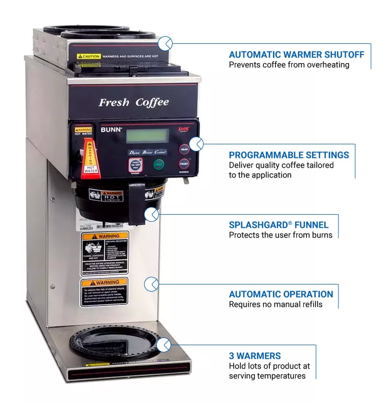 Bunn AXIOM-P-3-DV AXIOM® High-volume Decanter Coffee Maker - Automatic
