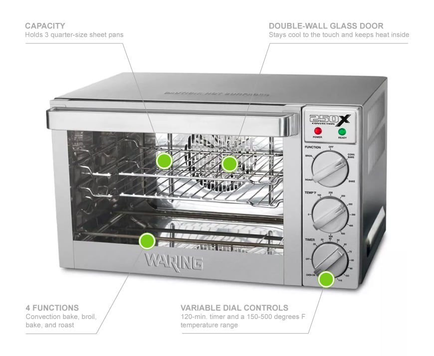 Waring convection 2025 toaster oven