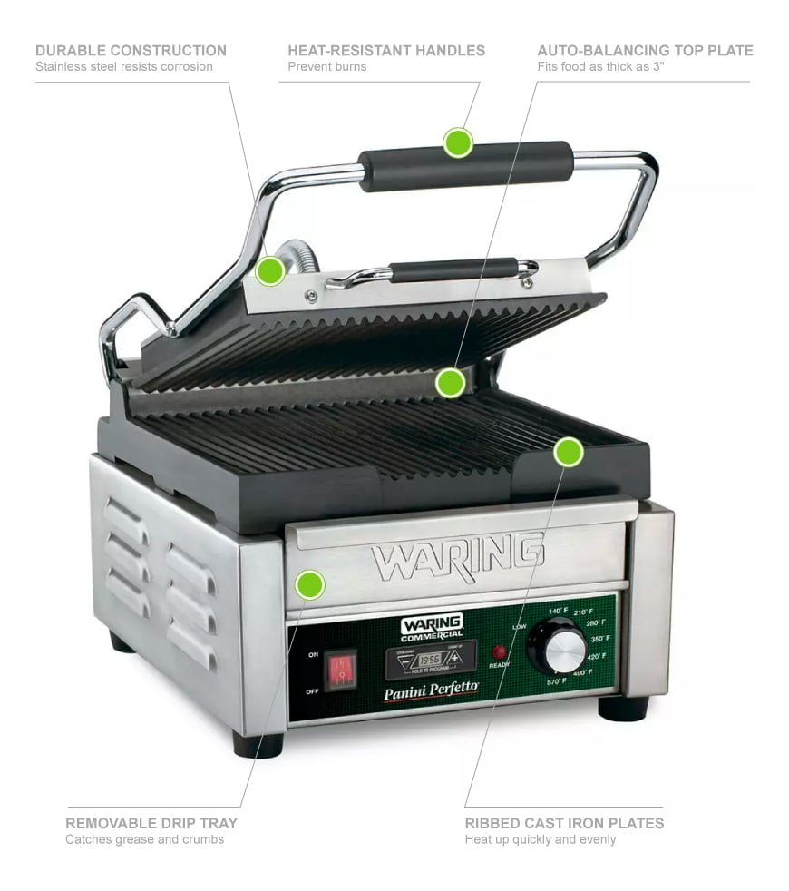 Waring panini clearance press