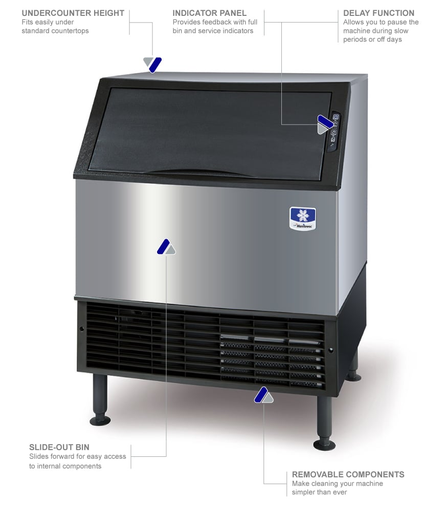 Manitowoc Ice URF0310A 30"W Full Cube NEO Undercounter Ice Maker 278