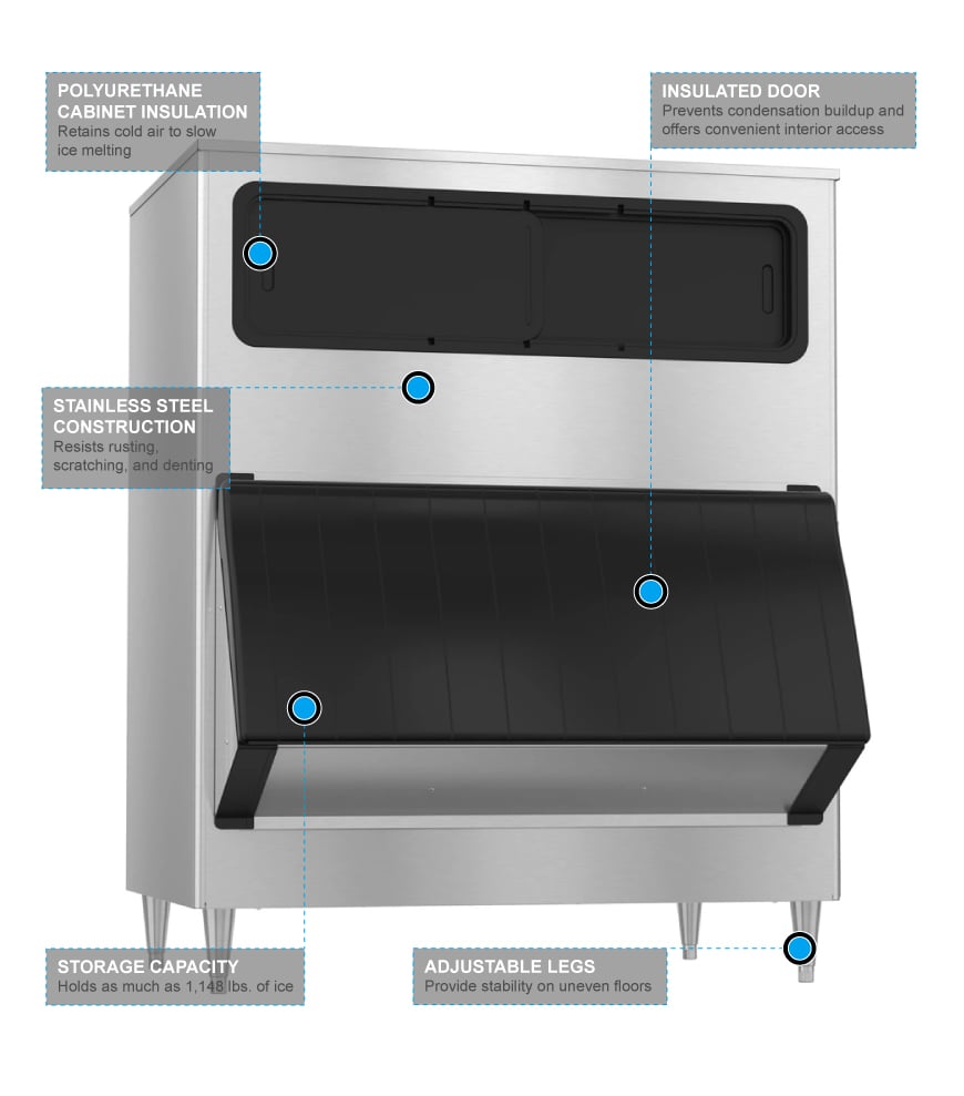 Hoshizaki B-1150SS 48" Ice Bin - 1148 Lbs