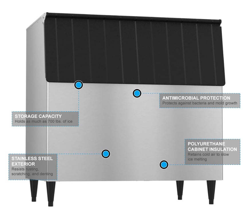 Hoshizaki B700SF 44" Ice Bin 700 lbs