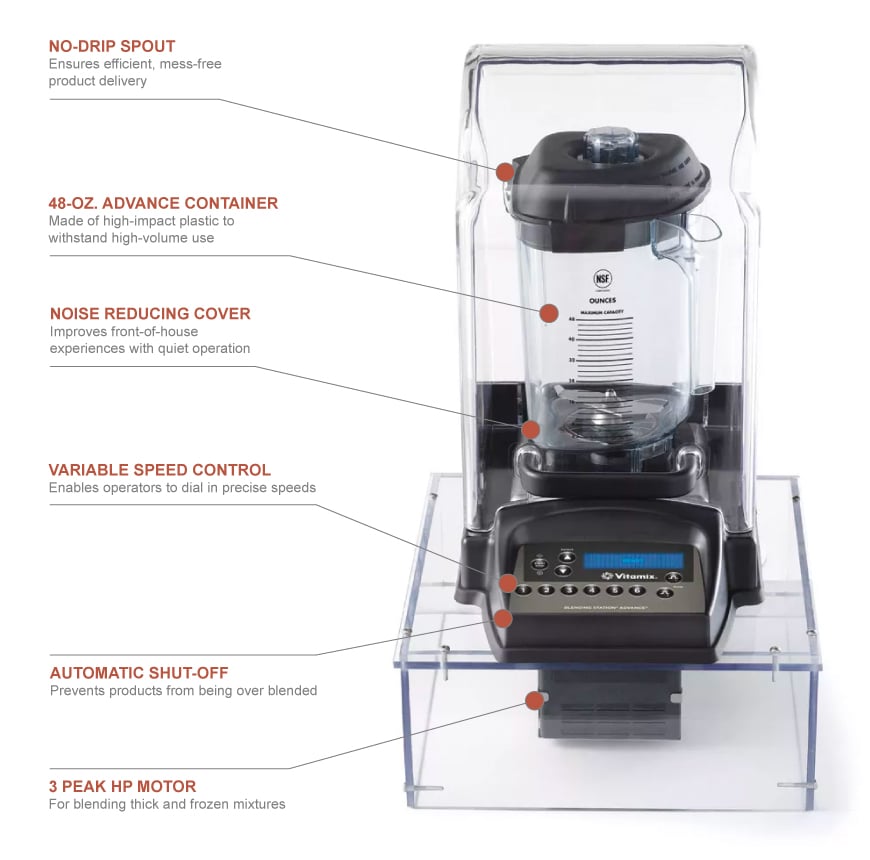 Vitamix Commercial 40010 Blending Station Advance InCounter Drink