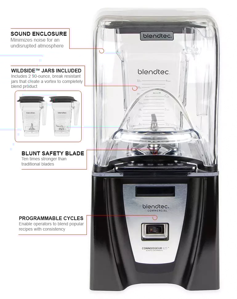 Blendtec C825C11QB1GB1D Countertop All Purpose Blender w