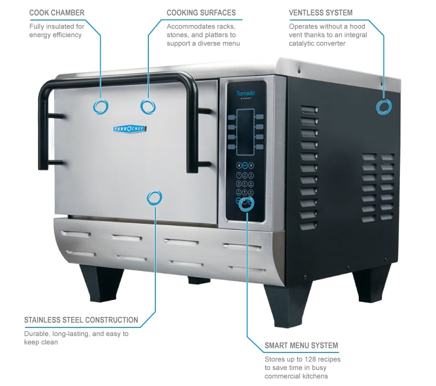 TurboChef TORNADO 2 High Speed Countertop Convection Oven, 208v/1ph