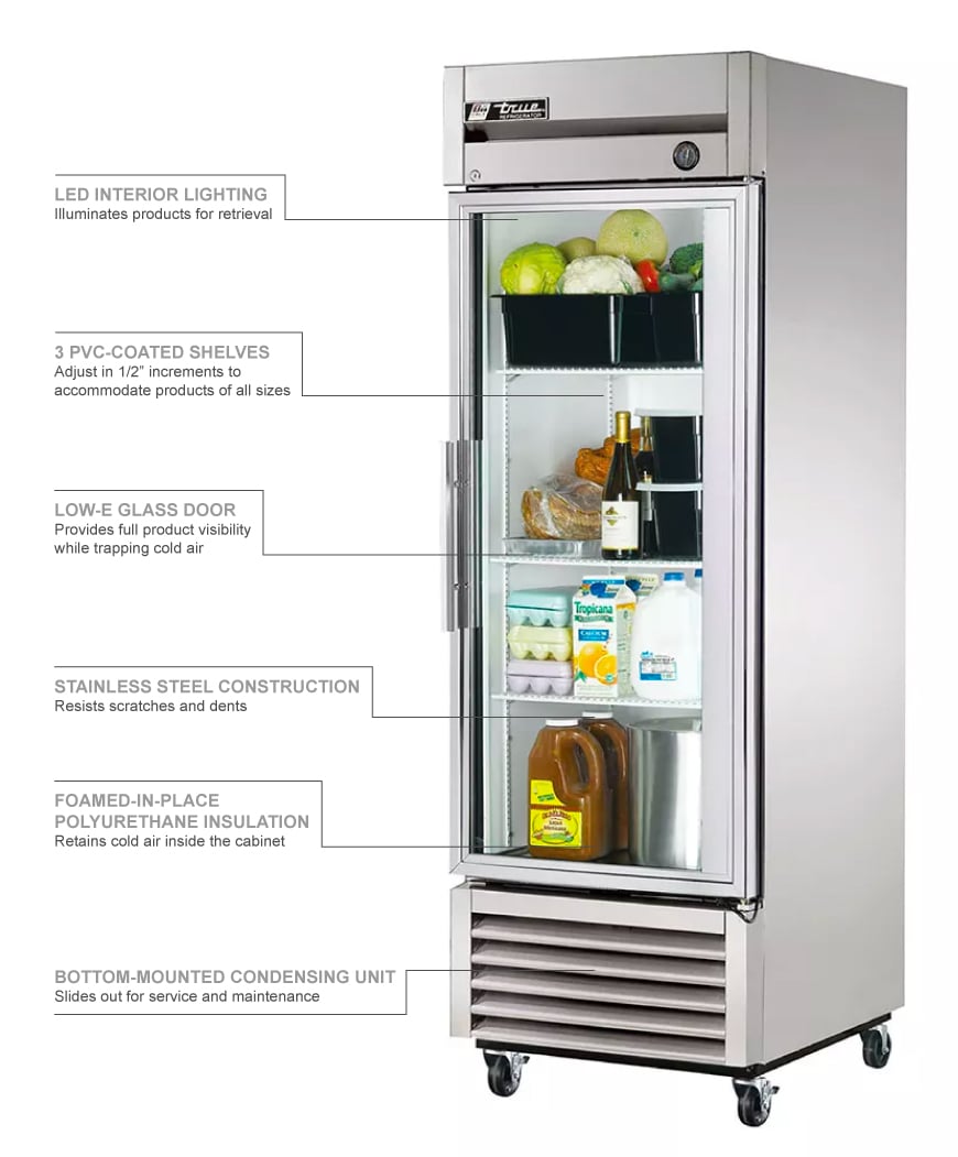 True Refrigeration T23GHCFGD01 Features