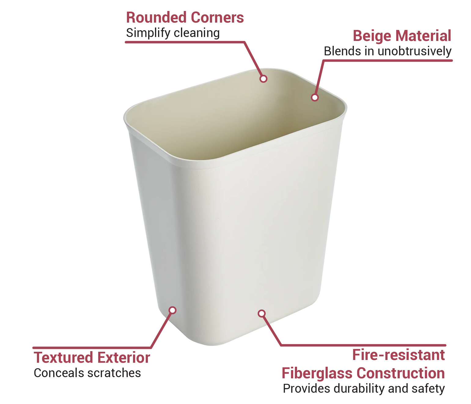 Rubbermaid 2540BE Features