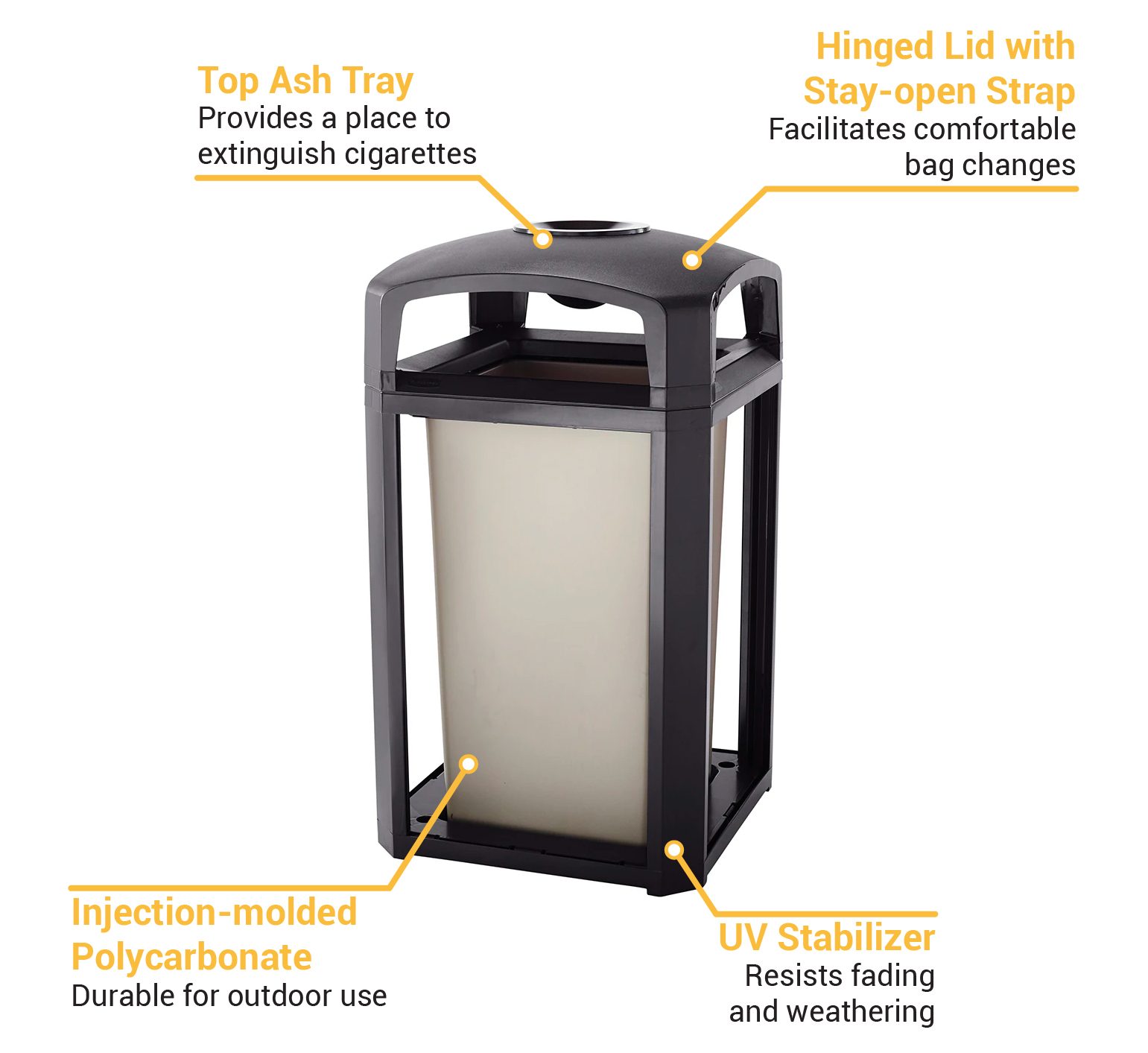 Rubbermaid FG397501SBLE Features