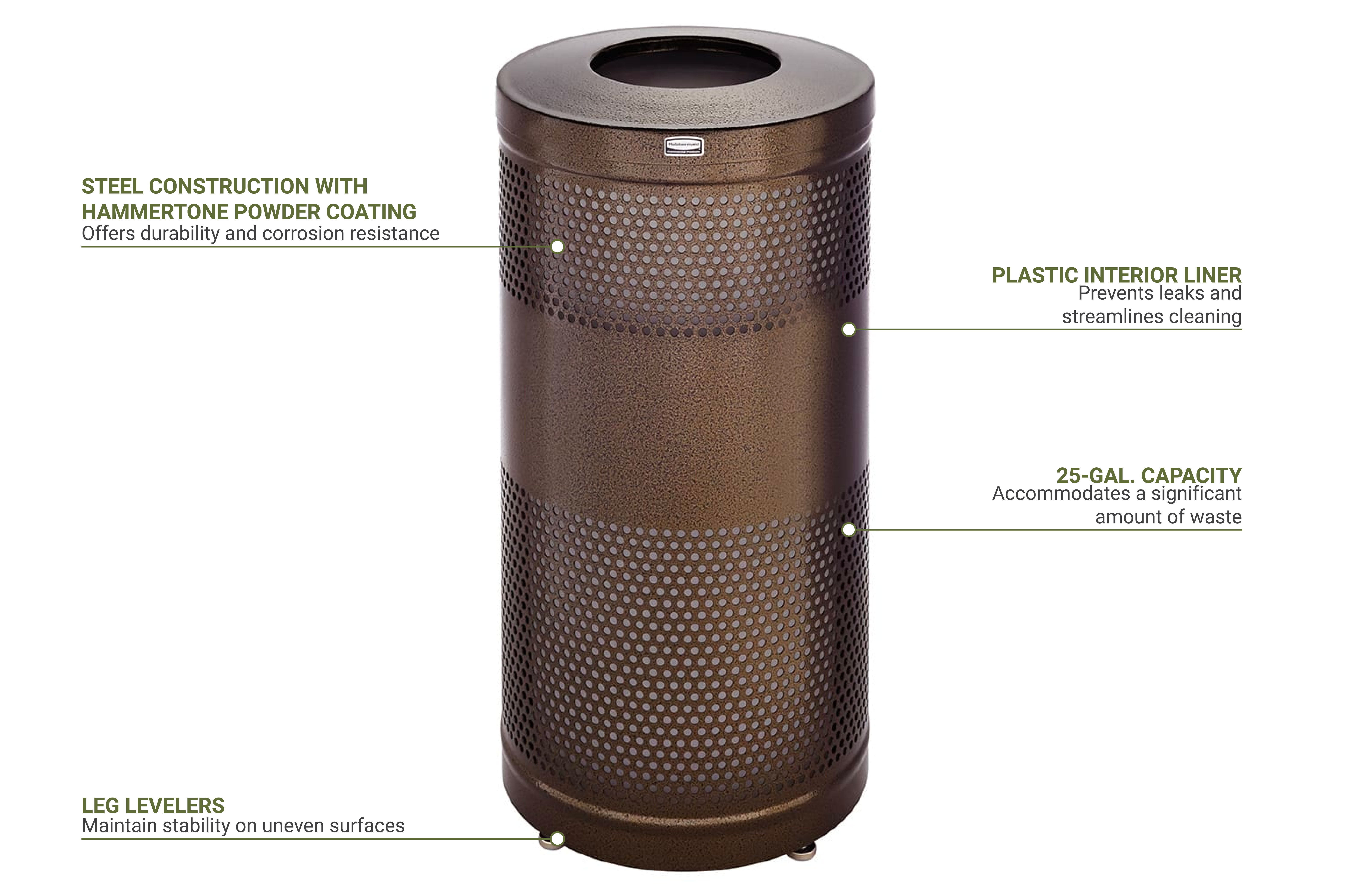 Rubbermaid FGS3ETHBZPL Features