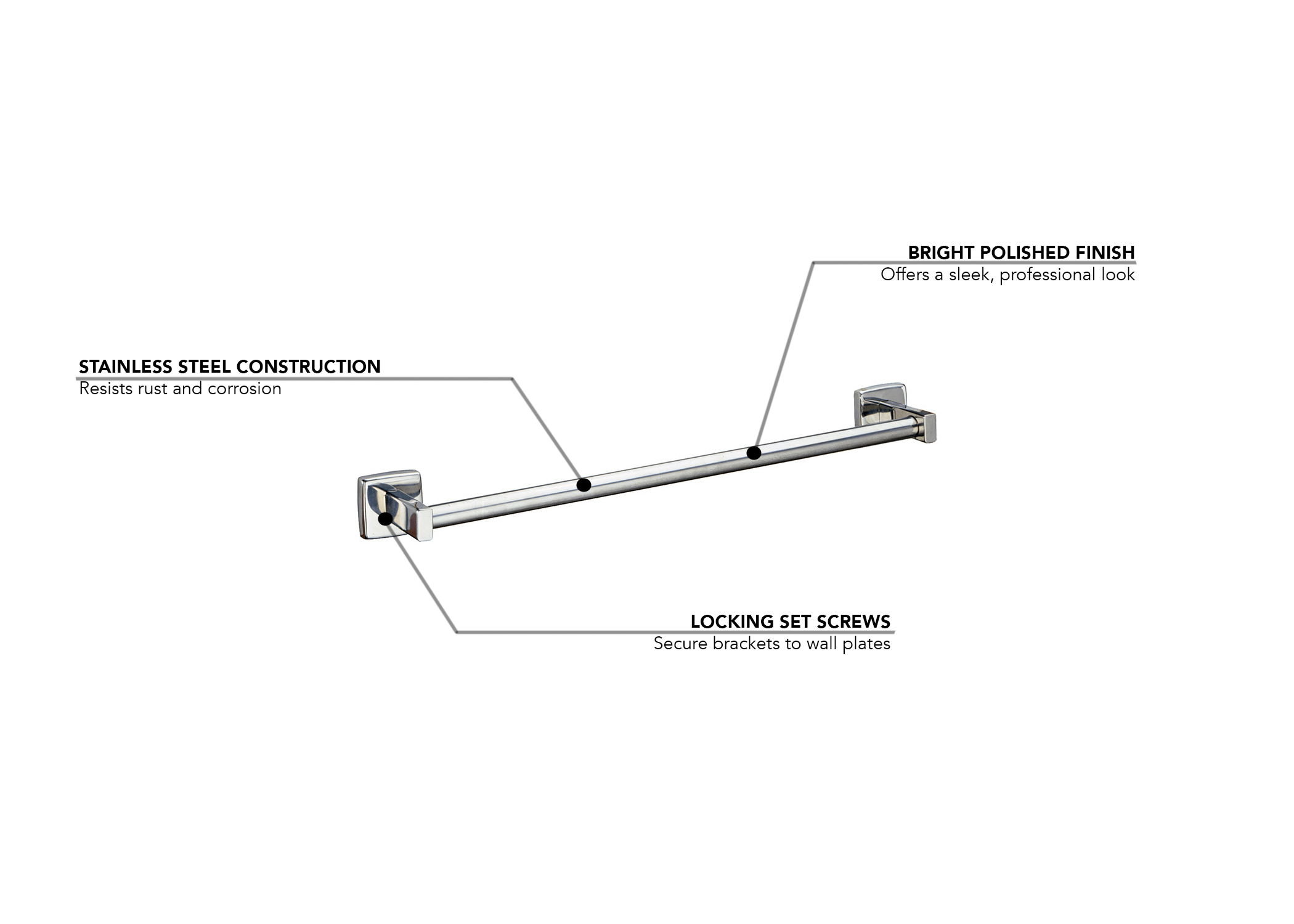 Bobrick B674X24 Features