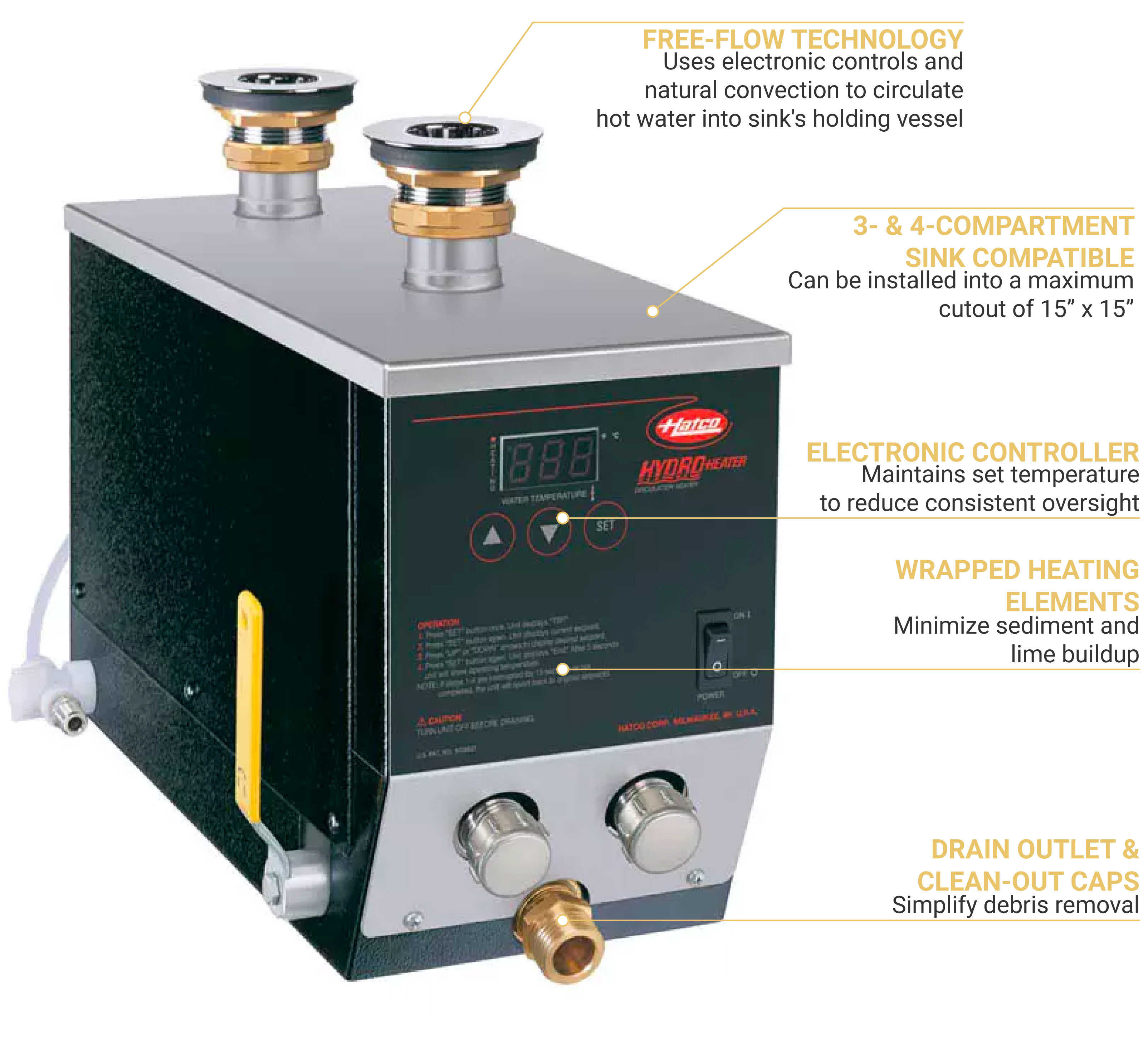 Hatco 3CS24208 Features