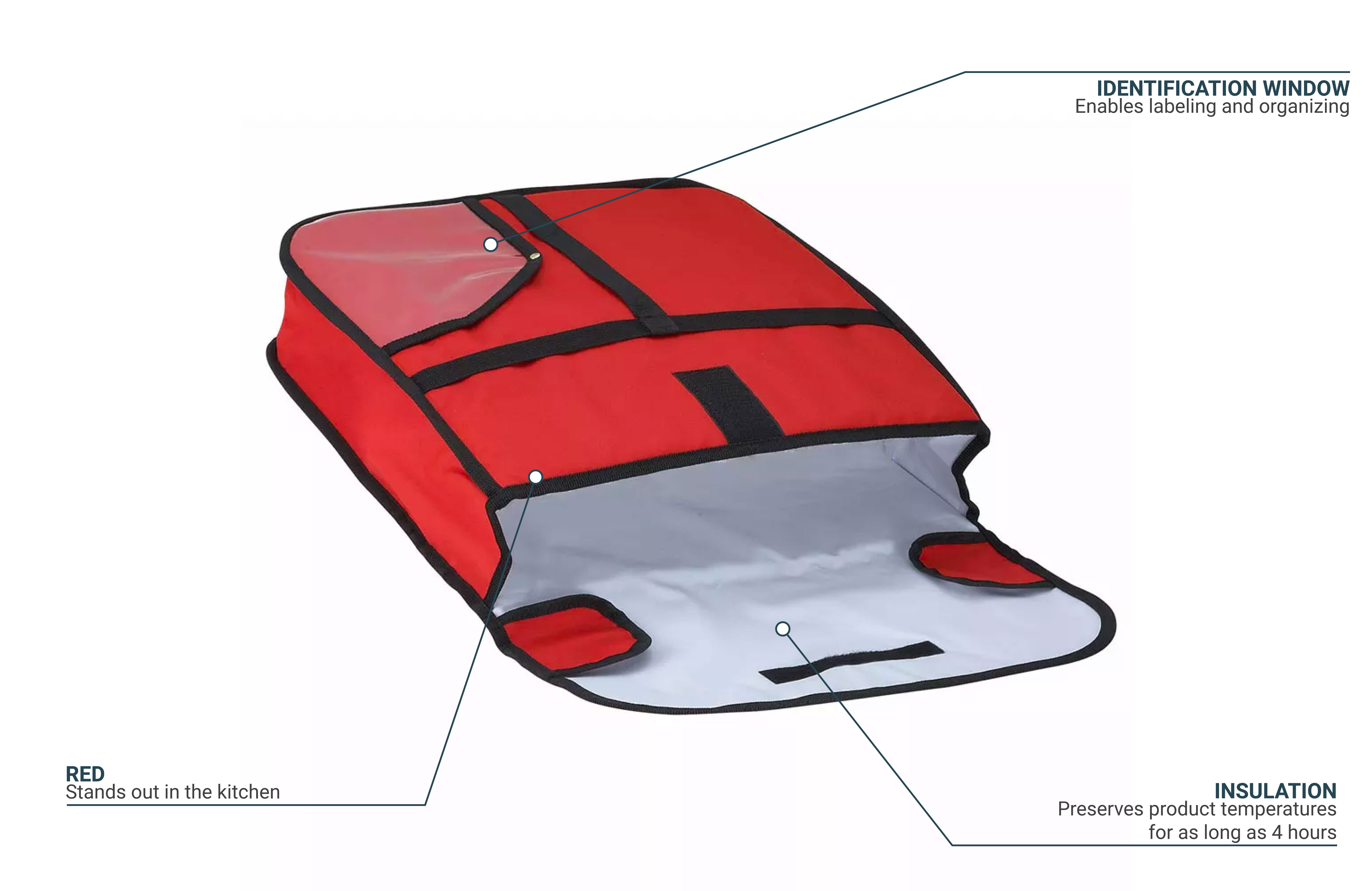 Winco BGPZ-18 Pizza Delivery Bag - 18
