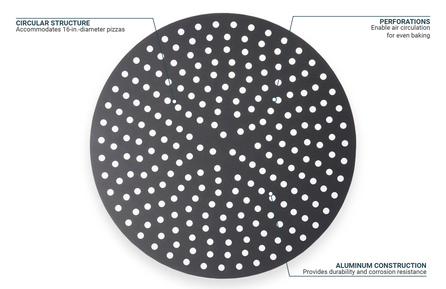 American Metalcraft Hard Anodized Aluminum Perforated Tapered