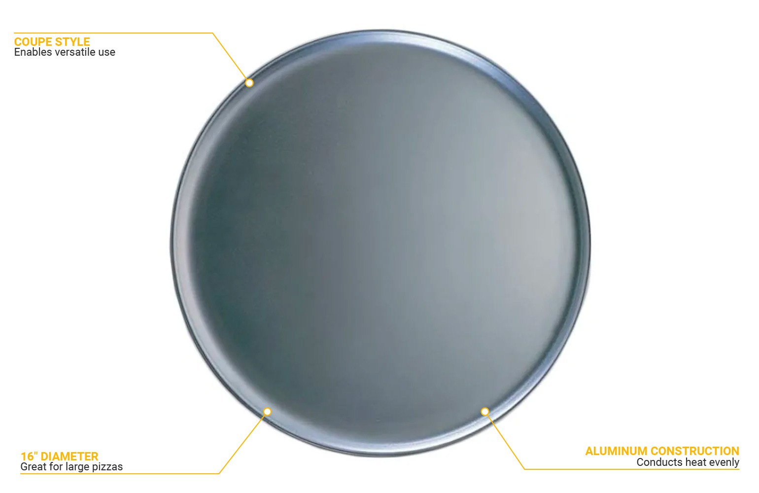American Metalcraft HACTP16 Features