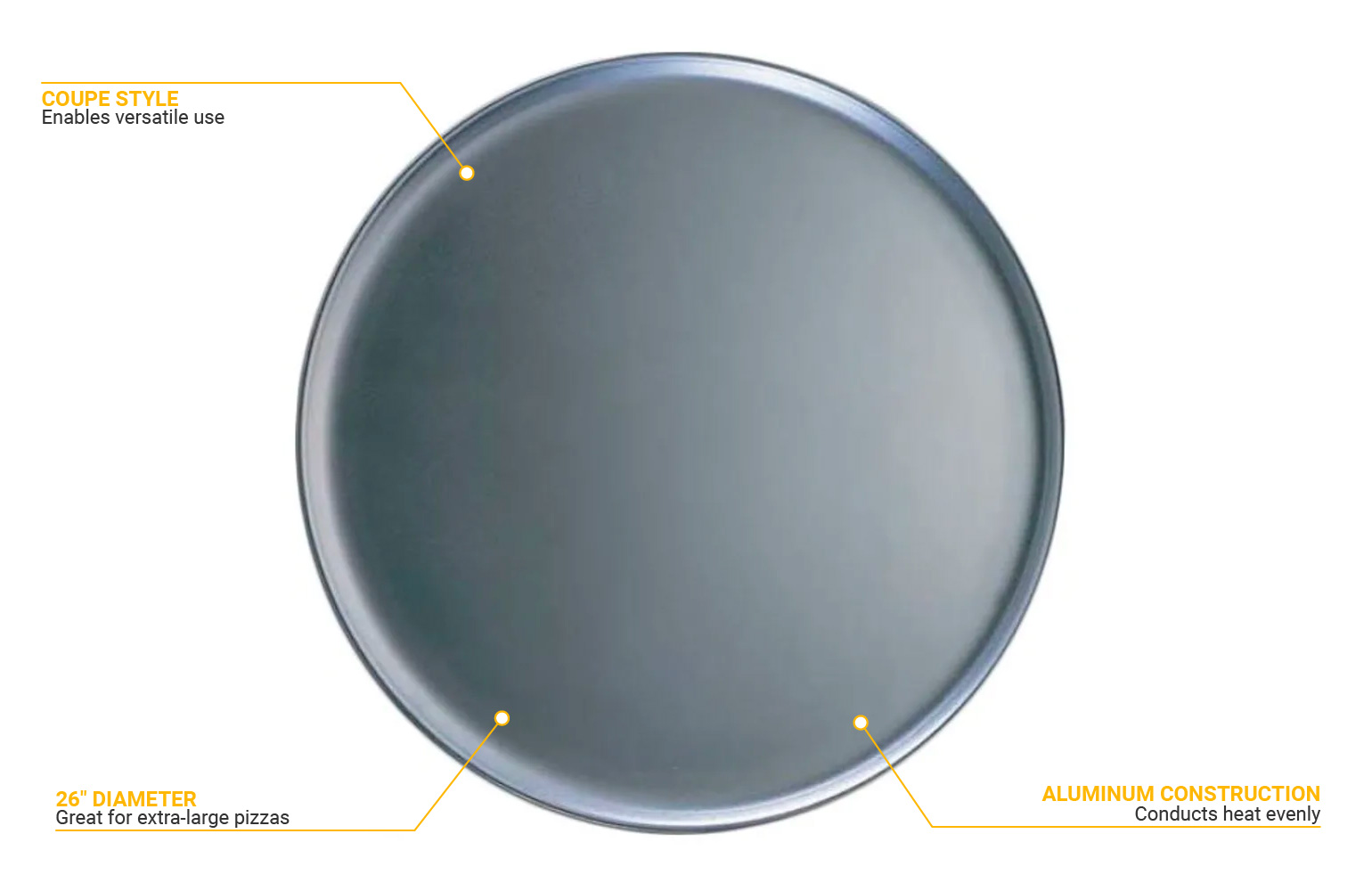 American Metalcraft HACTP26 Features
