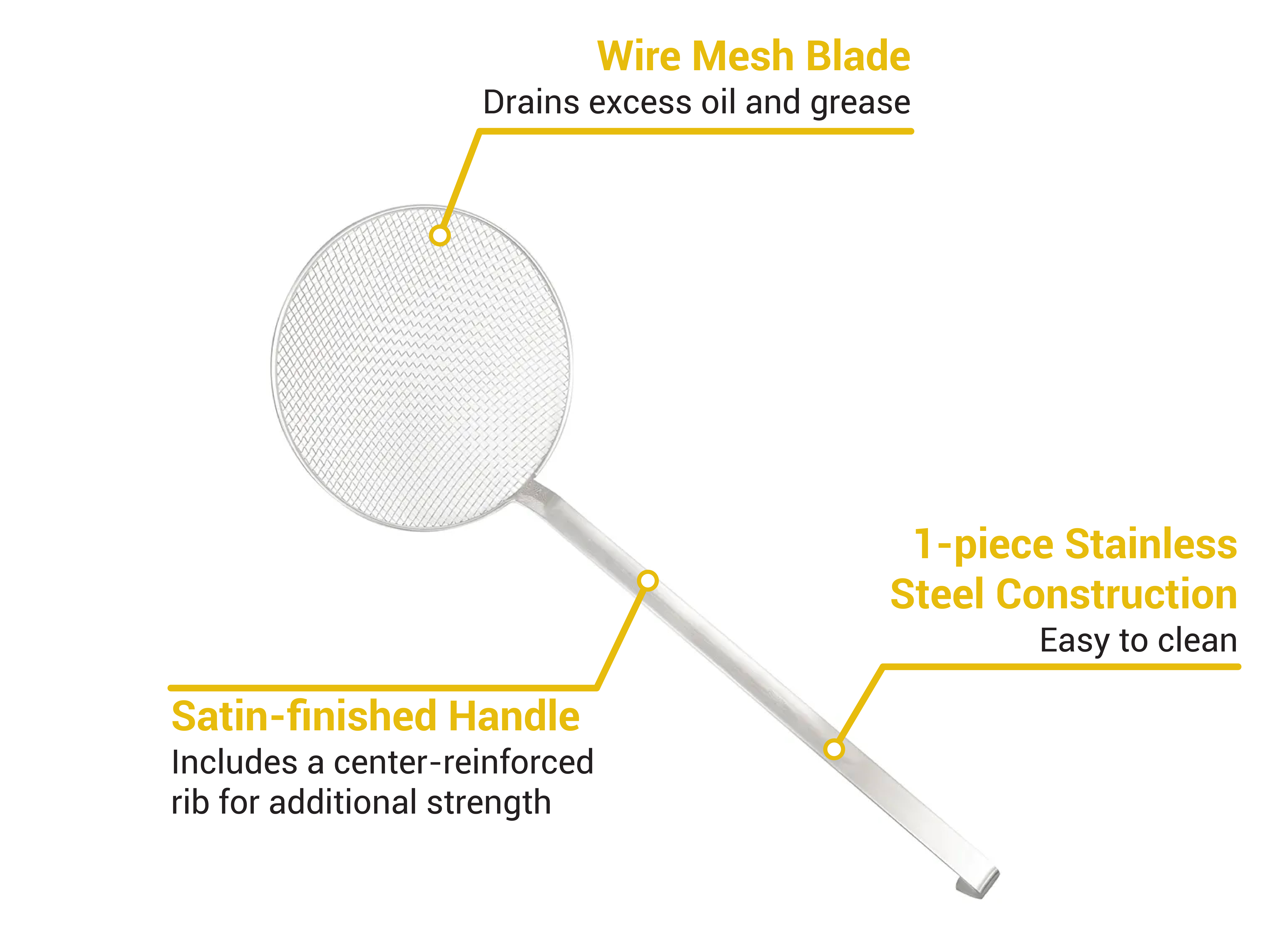 Vollrath 47719 Wire Mesh Skimmer - 9 2/3 Vollrath 47719 Wire Mesh Skimmer - 9 2/3