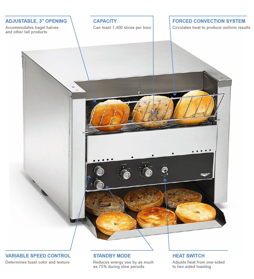 one sided toaster