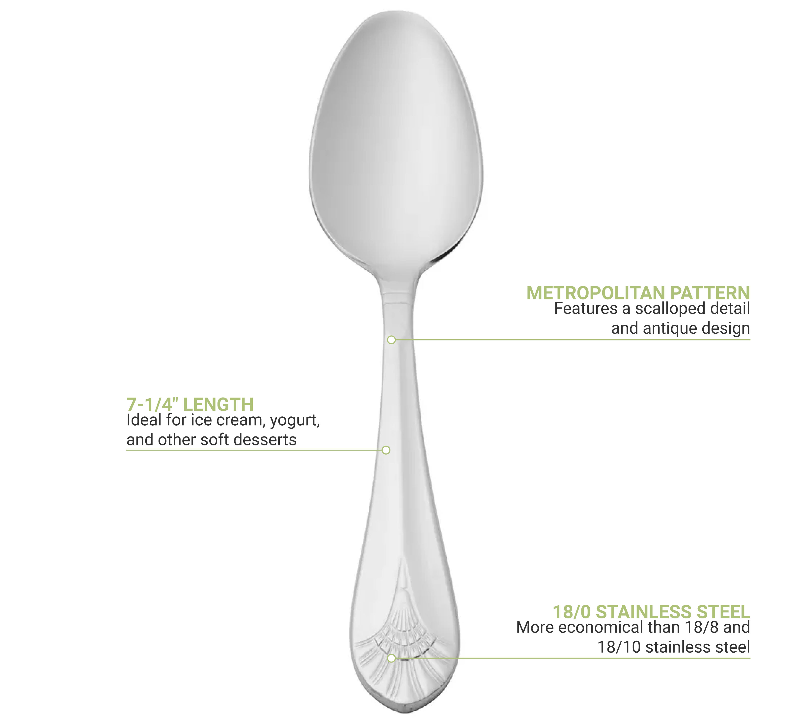 Oneida Juilliard By 1880 Hospitality 2273FSLF 7" 18/10 Stainless Steel Extra Heavy Weight Salad Fork Case