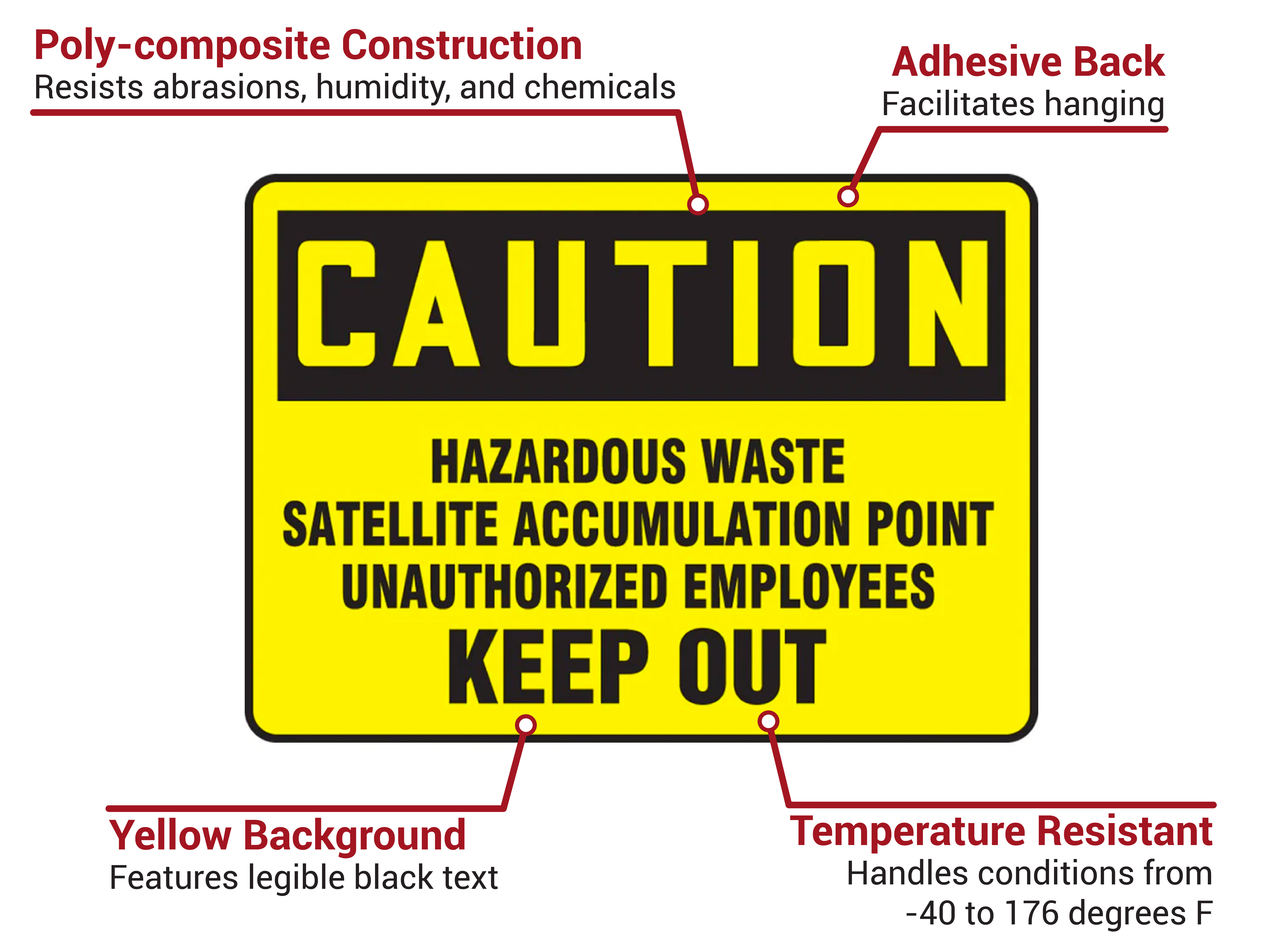 Accuform Signs MCHL645XV Features